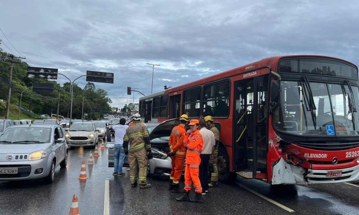 Corpo de Bombeiros foi acionado para socorrer vítima -  (crédito: Wellington Barbosa/EM/D.A Press)