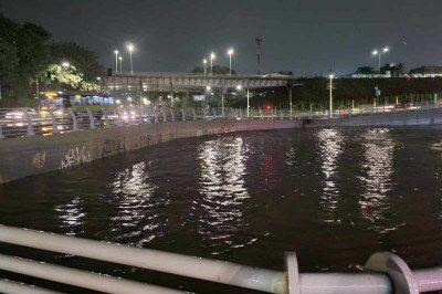 Avenida Vilarinho foi fechada por cerca de 30 minutos devido ao risco de alagamento -  (crédito: Defesa Civil/Reprodu&ccedil;&atilde;o)