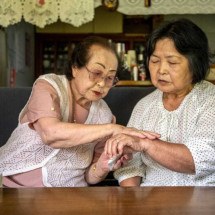 Japonesa centenária é a consultora de beleza mais velha do mundo - Philip FONG / AFP