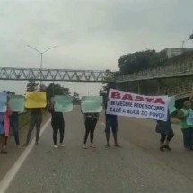 Manifestação contra falta de água complica trânsito na BR-040 - Redes Sociais/Reprodução