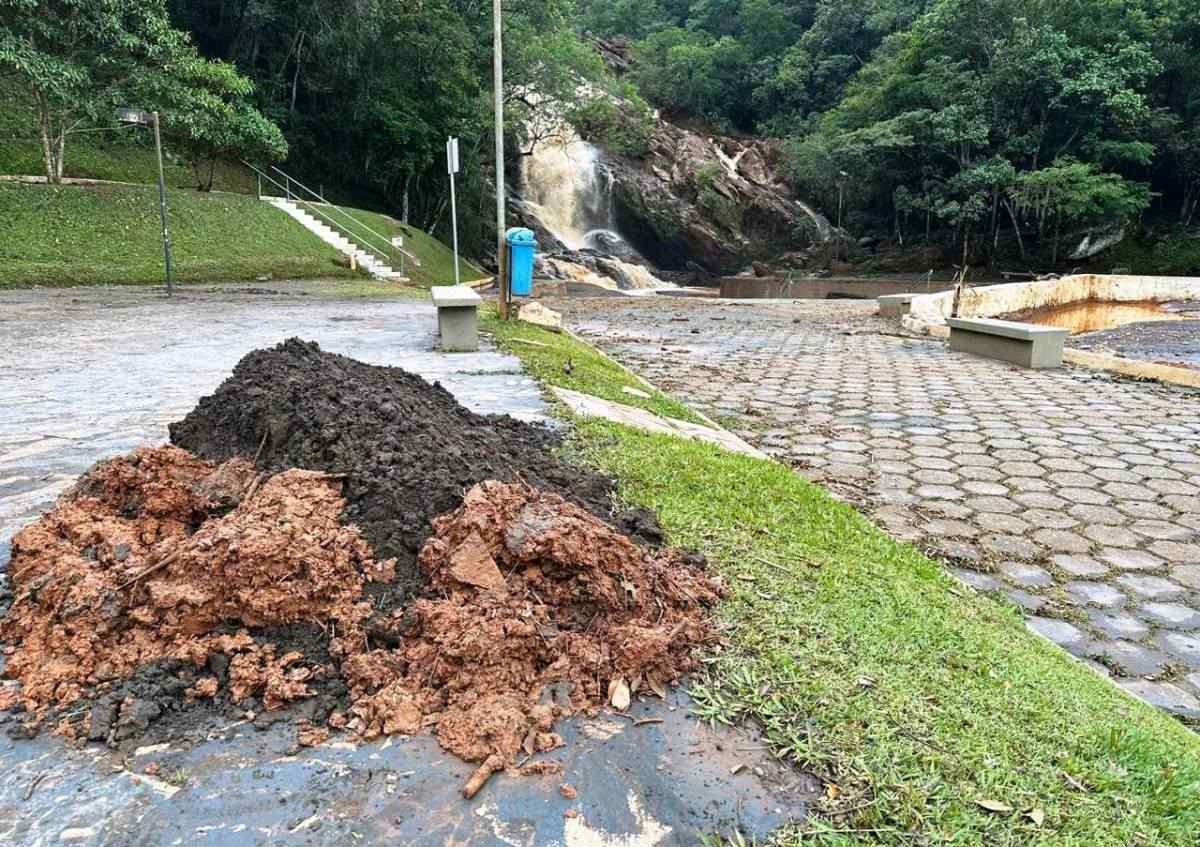 Congonhas: Parque da Cachoeira é interditado depois de chuva intensa