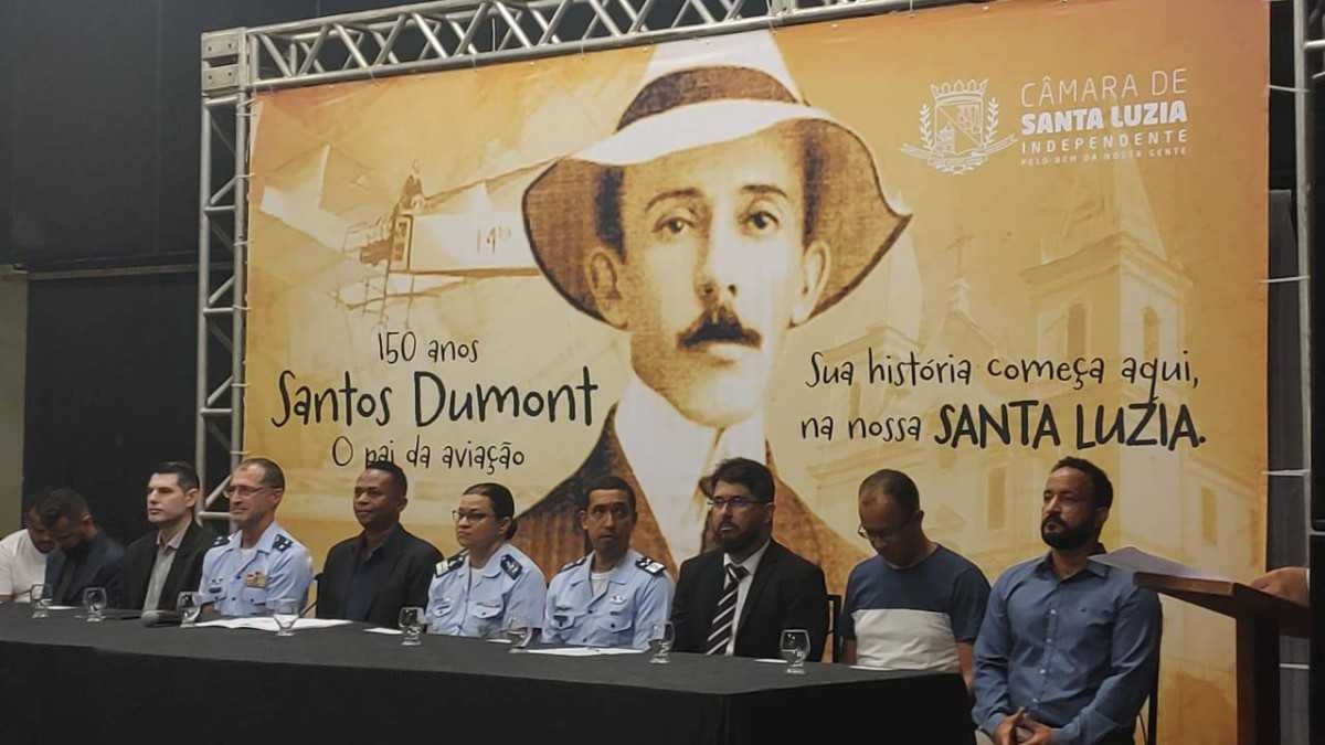Santos Dumont, pai da aviação, vira 'cidadão' de Santa Luzia