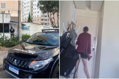 Delegada Monah Zein transmitiu a&ccedil;&atilde;o do Core ao vivo -  (crédito: Pedro Faria / EM/D.A Press - Redes Sociais / Reprodu&ccedil;&atilde;o)