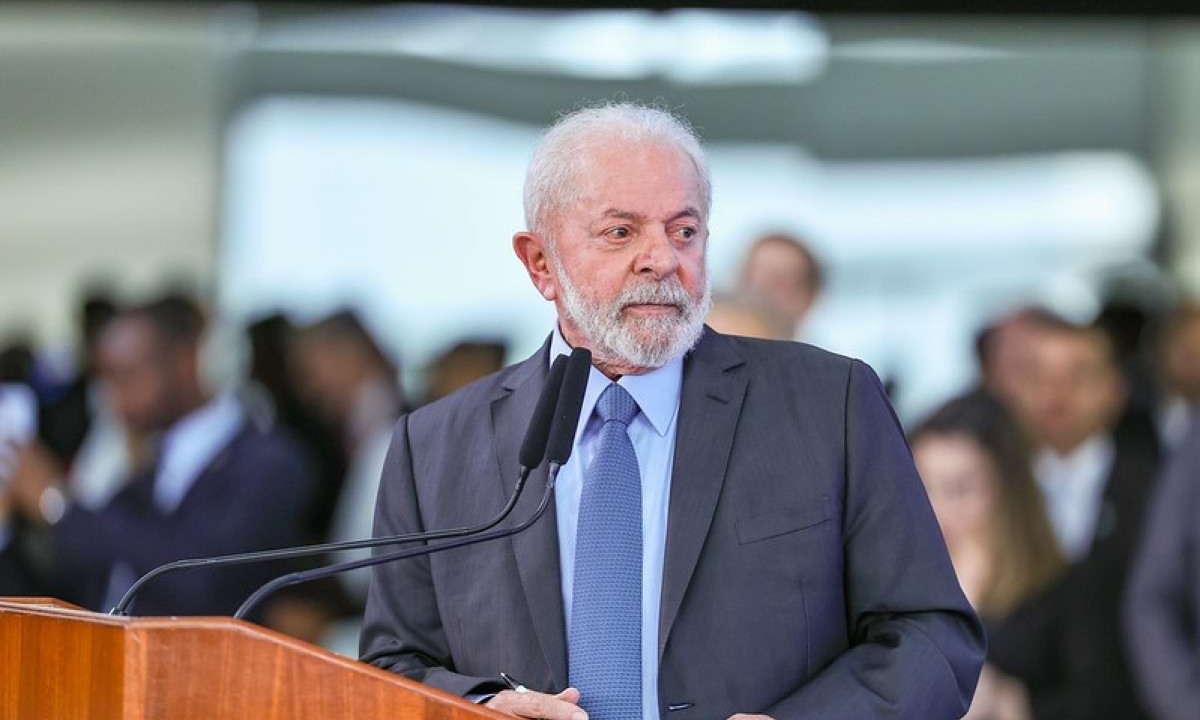 Presidente da República, Luiz Inácio Lula da Silva durante reunião sobre os Biomas do Brasil, no Palácio do Planalto -  (crédito:  Ricardo Stuckert/PR)