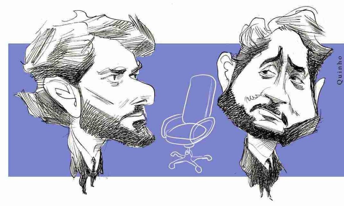 Guerra entre o presidente da Câmara Municipal, Gabriel Azevedo (sem partido) e o secretário de estado da Casa Civil, Marcelo Aro (PP)  -  (crédito: Quinho)