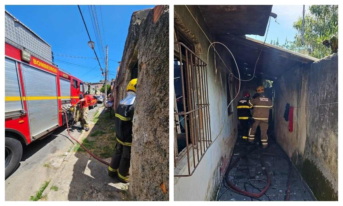 Homem é encontrado carbonizado em casa após incêndio em BH