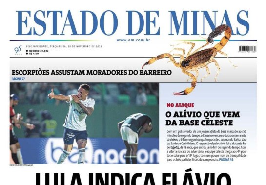 Capa do Jornal Estado de MInas -  (crédito: Estado de MInas)