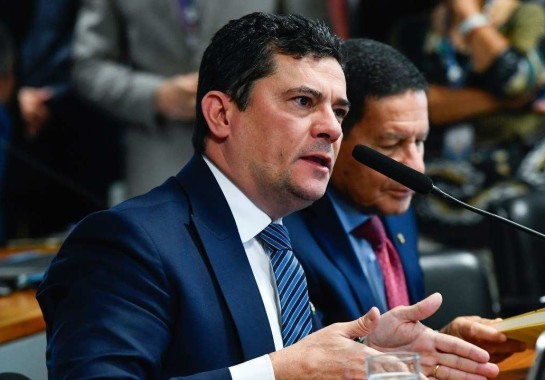 Senador Sergio Moro criticou indicação de Dino ao STF -  (crédito: Geraldo Magela/Agência Senado)