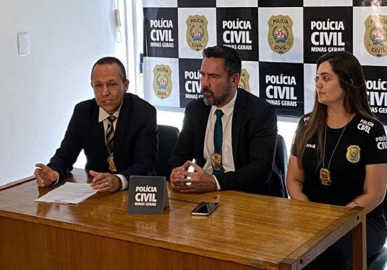 Polícia Civil deu detalhes da investigação em coletiva de imprensa -  (crédito: Divulgação/ PCMG)