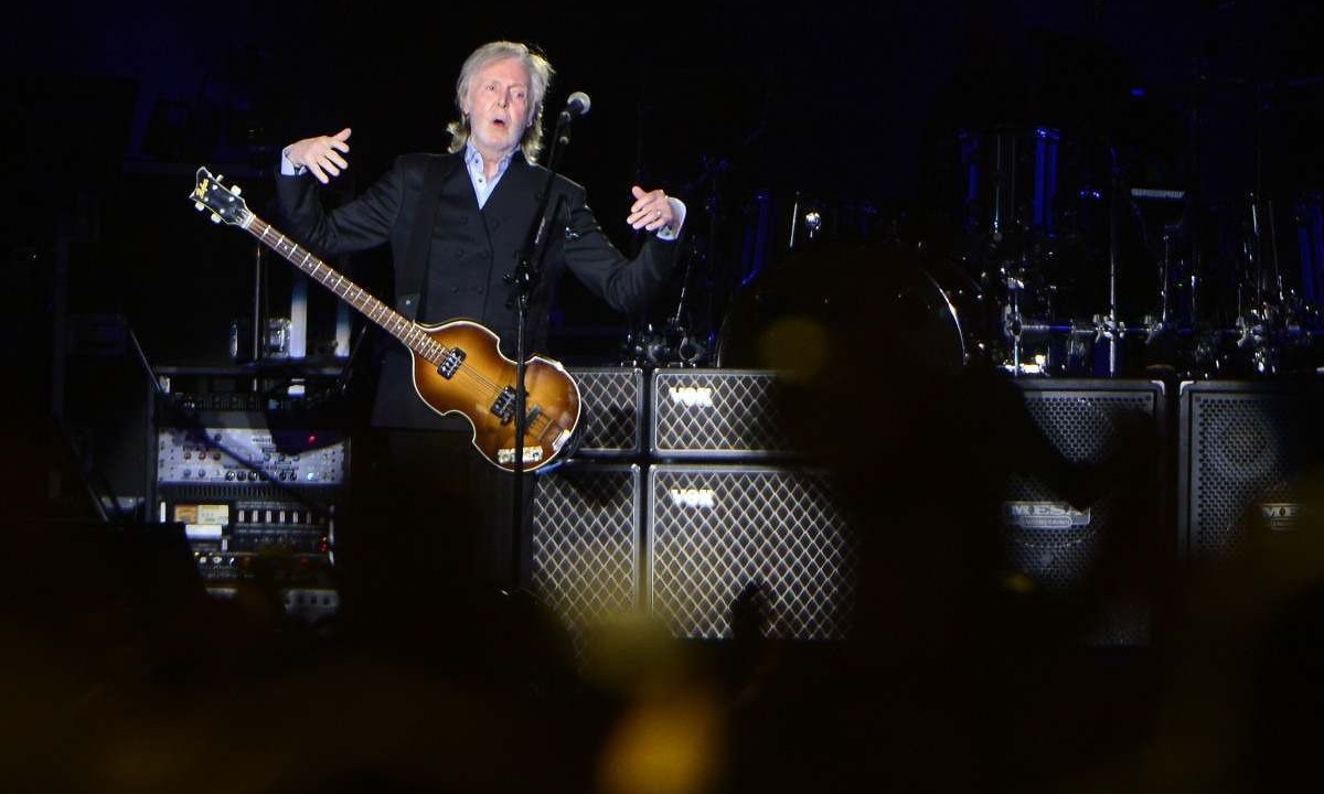 Paul Mc Cartney em Brasília, no primeiro show de sua nova temporada brasileira -  (crédito:  Minervino Júnior/CB/D.A Press)