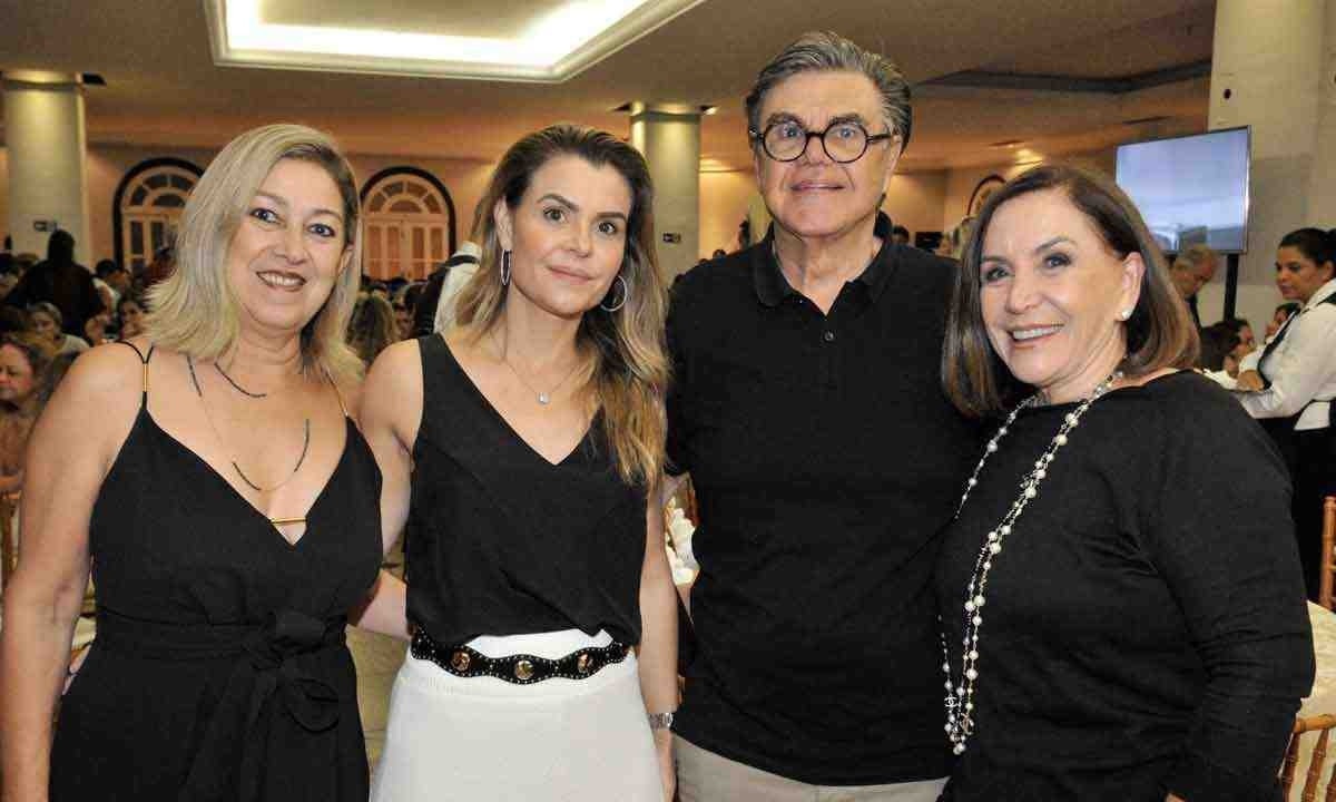 Silvia Reis, Luciana, José Murilo e Gládina Procópio, que faz aniversário hoje -  (crédito: Marcos Vieira/EM/D.A Press)