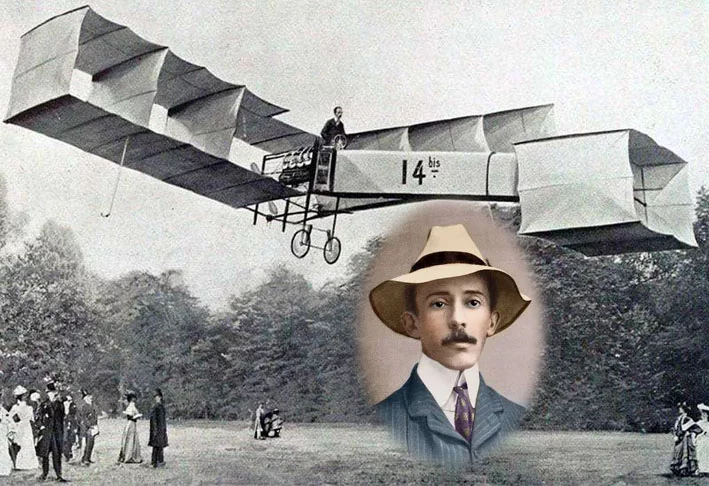 Santos Dumont, 150 anos: A trajetória do genial inventor - Reprodução do site folhaunica.com.br