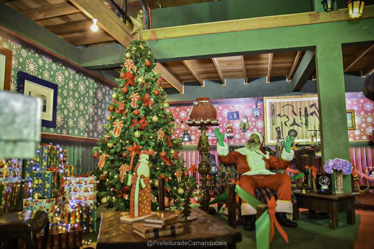 A Casa de Papai Noel está pronta para receber os visitantes
