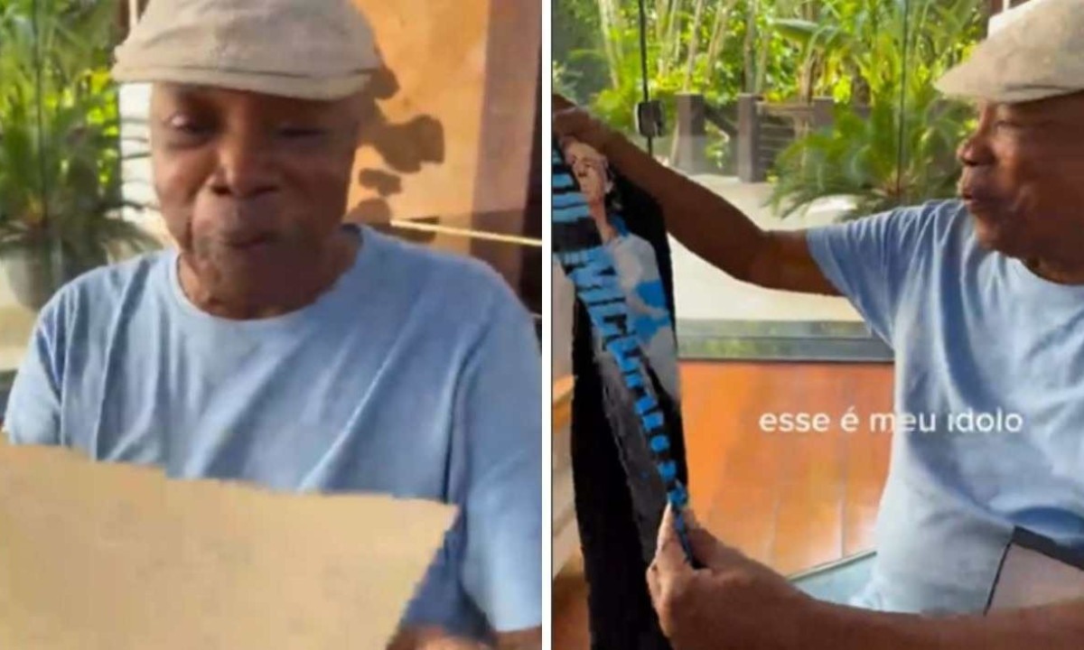 Milton Nascimento não escondeu a emoção ao ser convidado para show de Paul McCartney -  (crédito: Reprodução / Instagram)