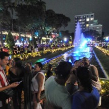 Após vandalismo, Praça da Liberdade inaugura iluminação de Natal em BH - Marcos Vieira/EM/D.A Press