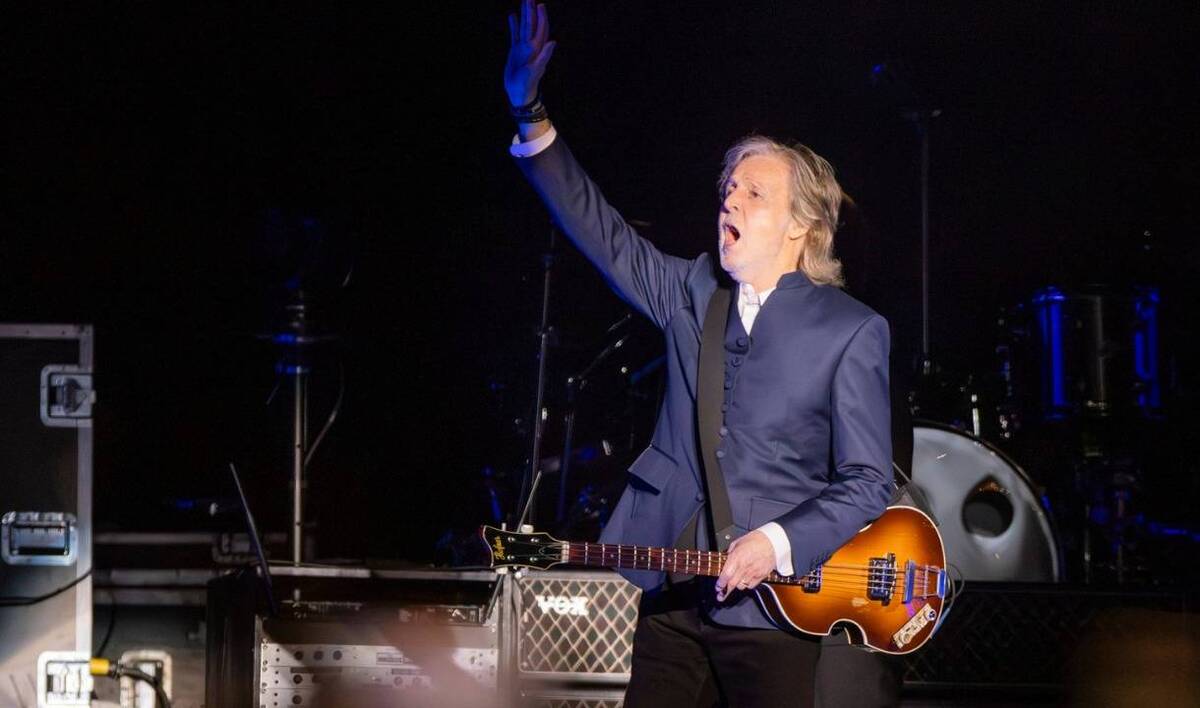 Paul McCartney no primeiro show em BH -  (crédito: marcos hermes)