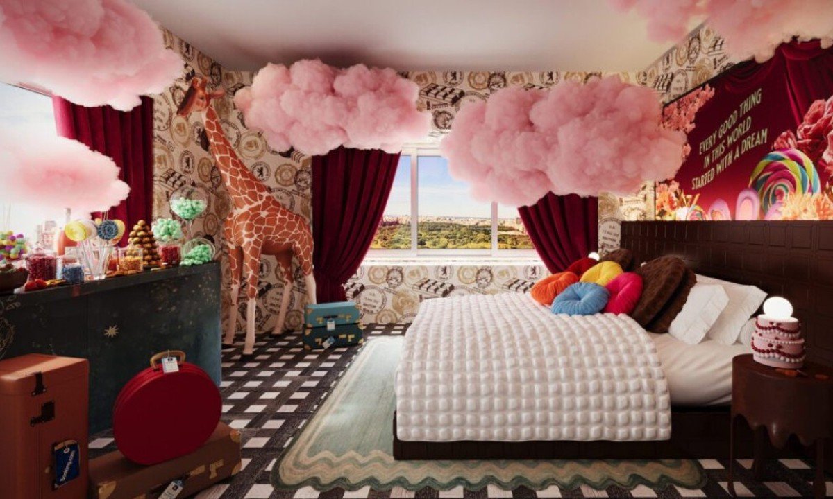 Durma em suítes temáticas de “Wonka” em Nova York e Los Angeles -  (crédito: Uai Turismo)
