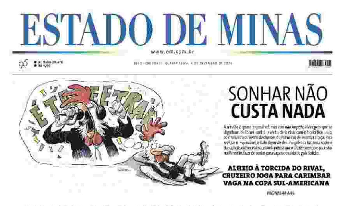 Capa do Estado de Minas -  (crédito: Estado de Minas)