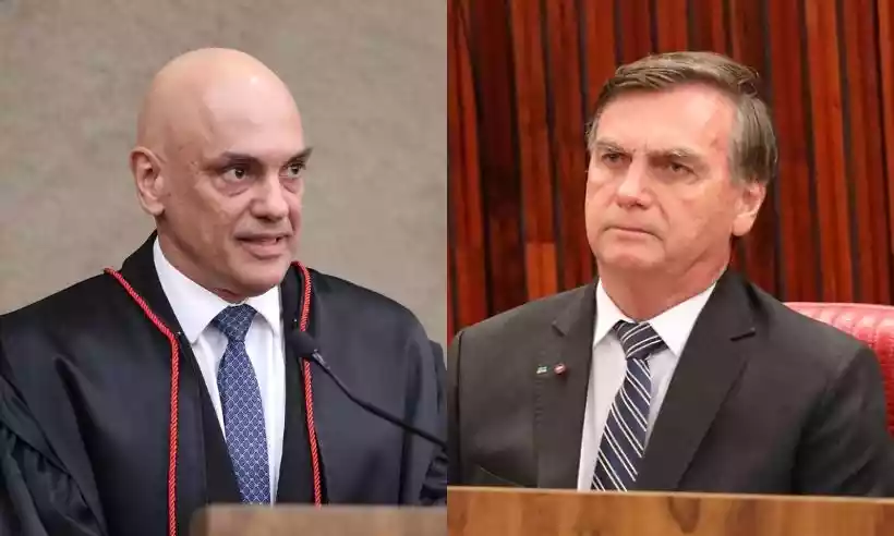 Alexandre de Moraes e Jair Bolsonaro -  (crédito:  Antonio Augusto/Secom/TSE)