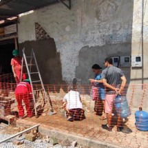 BH: bica de água do Sagrada Família está em reforma  - Jair Amaral/EM/D.A.Press