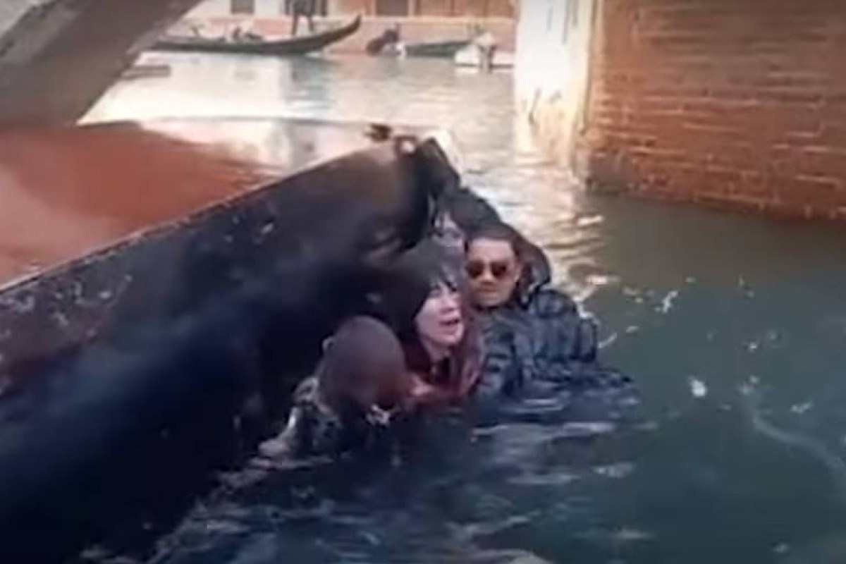 Vídeo: turistas se recusam a sentar e gôndola tomba em Veneza