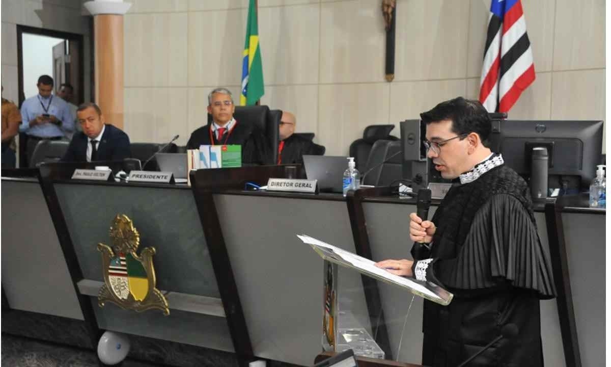 Milson Barbosa durante solenidade de nomeação para juiz do Poder Judiciário do Maranhão -  (crédito: TJMA/Divulgação)