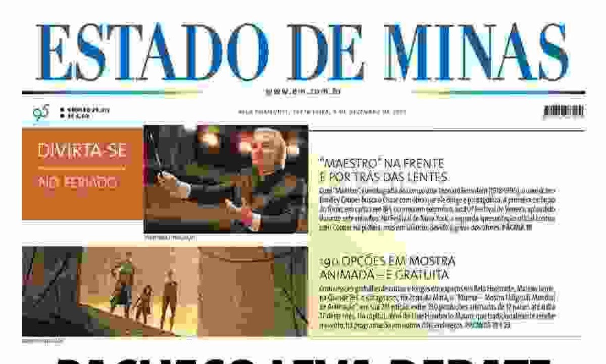 Capa do Estado de Minas -  (crédito: Estado de Minas)