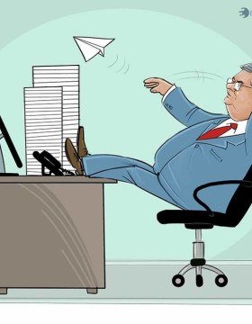 Charge da Coluna Esplanada. - (crédito: @izanio_charges) Charge da Coluna Esplanada. - (crédito: @izanio_charges)