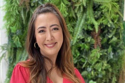 Ju Massaoka, repórter do Encontro, com Patrícia Poeta -  (crédito: Arquivo pessoal)