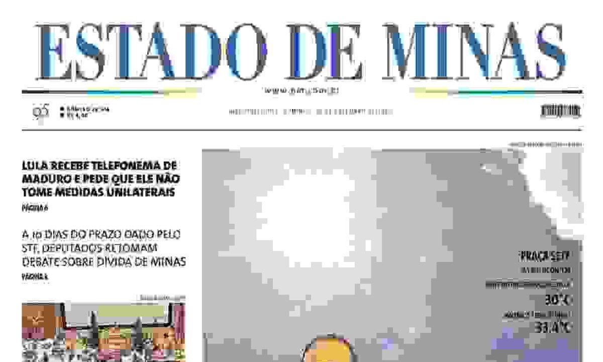 Capa do Estado de Minas -  (crédito: Estado de Minas)