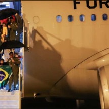 Grupo de brasileiros e palestinos deixa a Faixa de Gaza e chega ao Brasil - Antônio Cruz/Agência Brasil