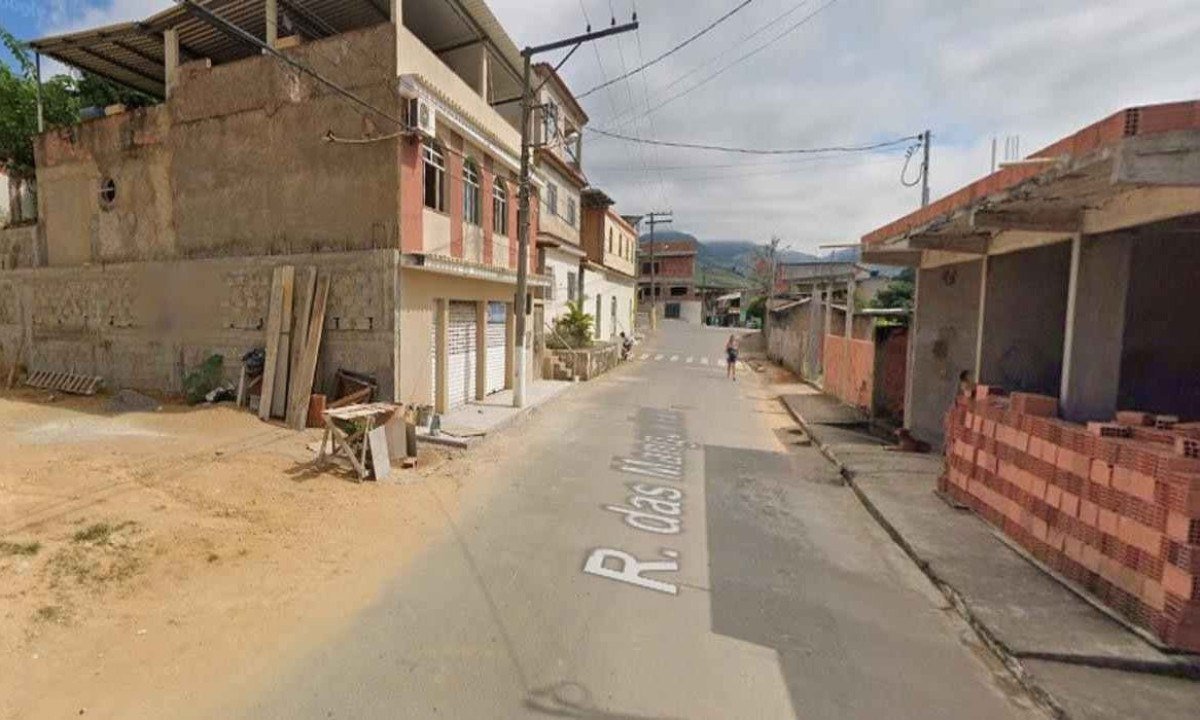 Crime foi cometido no distrito de Vermelho, em Muriaé -  (crédito: Google Street View)