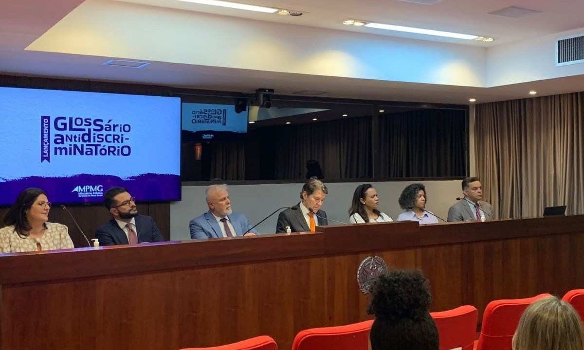 Cerim&ocirc;nia de lan&ccedil;amento do &quot;Gloss&aacute;rio Antidiscriminat&oacute;rio&quot; aconteceu nesta ter&ccedil;a-feira -  (crédito: Larissa Cavalcante/EM/D.A Press)