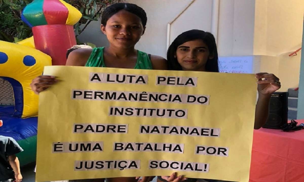 Moradores e apoiadores do Instituto Padre Natanael se unem para lutar pela manutenção da instituição -  (crédito: Instituto Padre Natanael - Divulgação)
