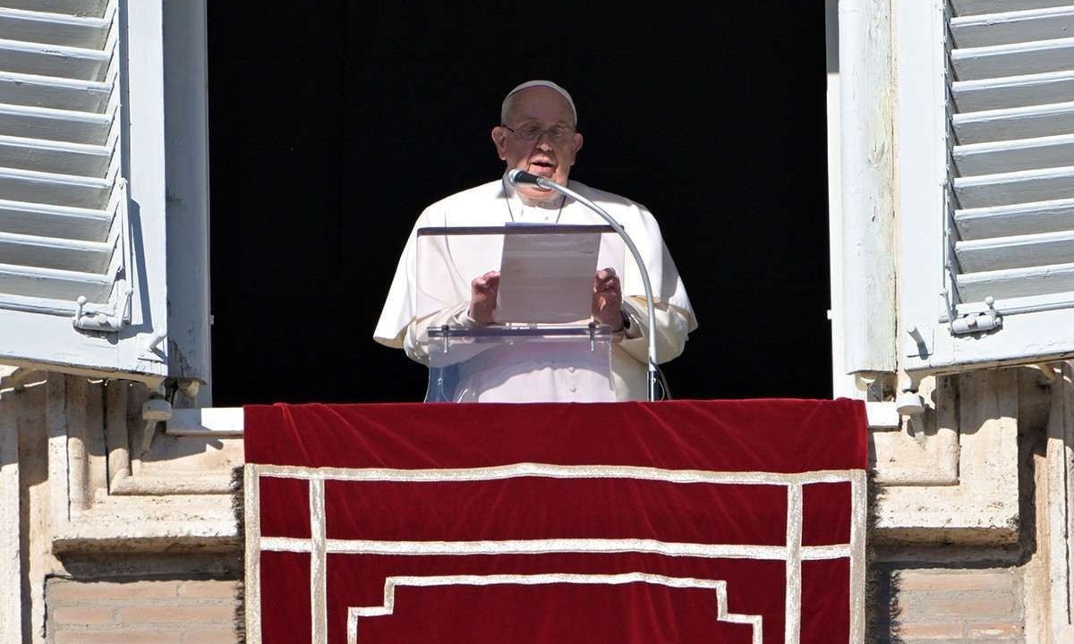 Papa Francisco lembrou das mortes em Gaza 
     -  (crédito:  AFP)