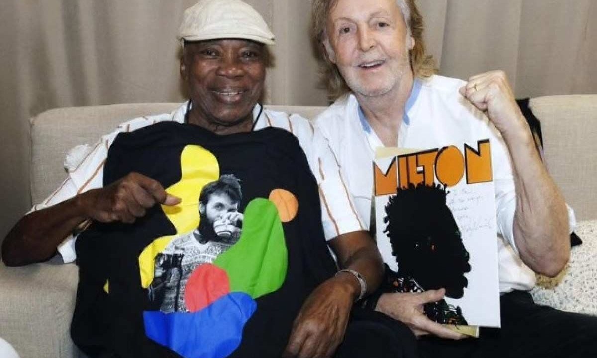 Milton Nascimento e Paul McCartney -  (crédito: Reprodução/Instagram)