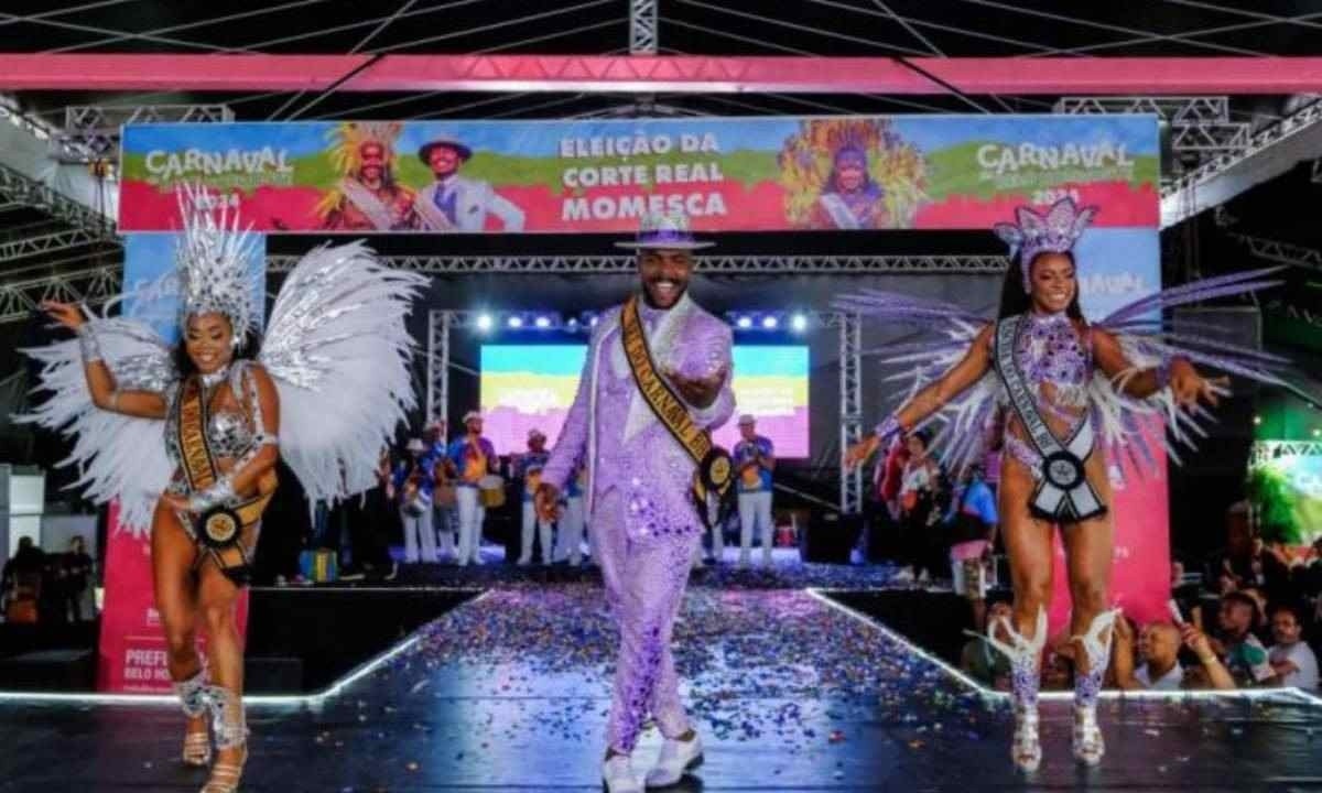 Wallace Guedes, escolhido como novo Rei Momo, contou à reportagem do Estado de Minas sua emocionante trajetória dentro do Carnaval de BH -  (crédito: Uarlem Valério)