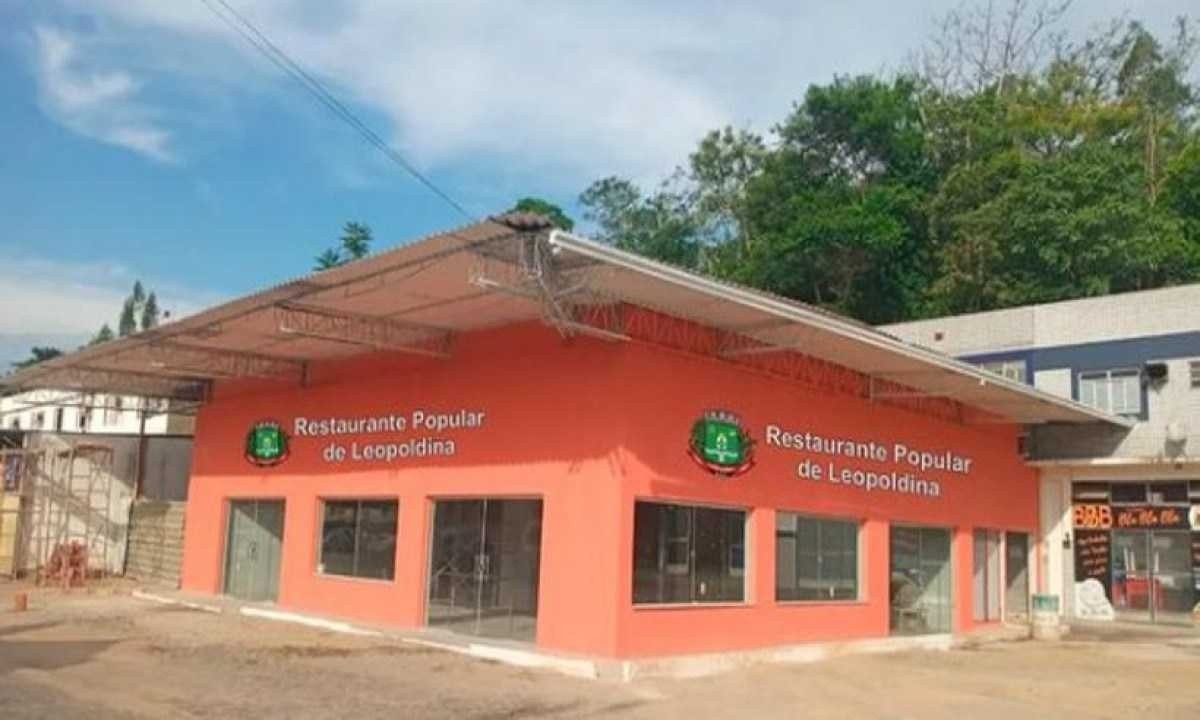 Restaurante Popular de Leopoldina foi inaugurado nesta segunda-feira -  (crédito: Prefeitura Municipal de Leopoldina)