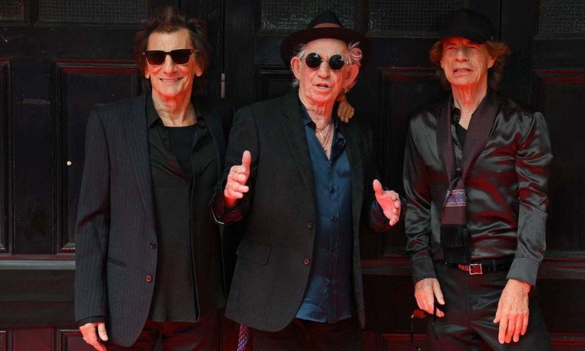 Ron Wood, Keith Richards e Mick Jagger 
