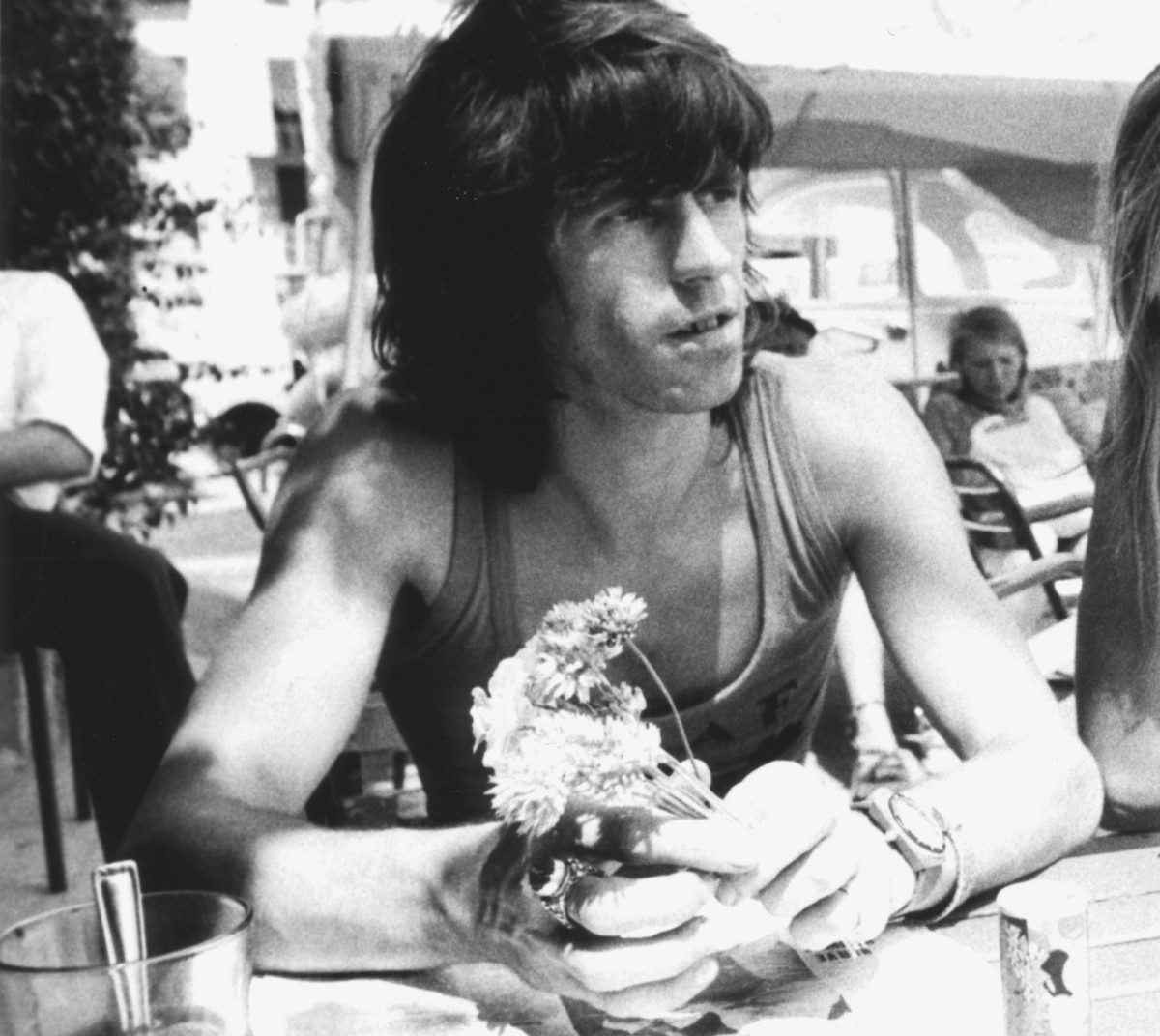Keith Richards na França, em 1971