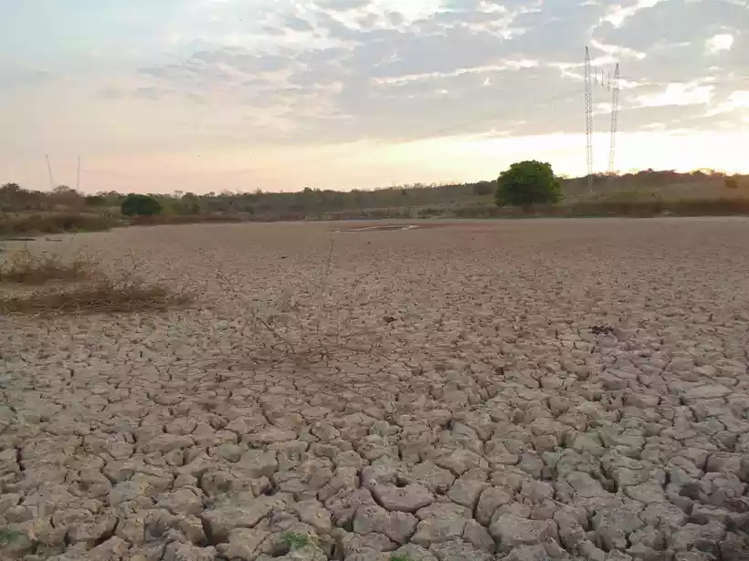 Lagoa da Barra, no município de Francisco Sá, no Norte de Minas, em 25 de setembro de 2021 -  (crédito: Luiz Ribeiro/EM/D.A Press)