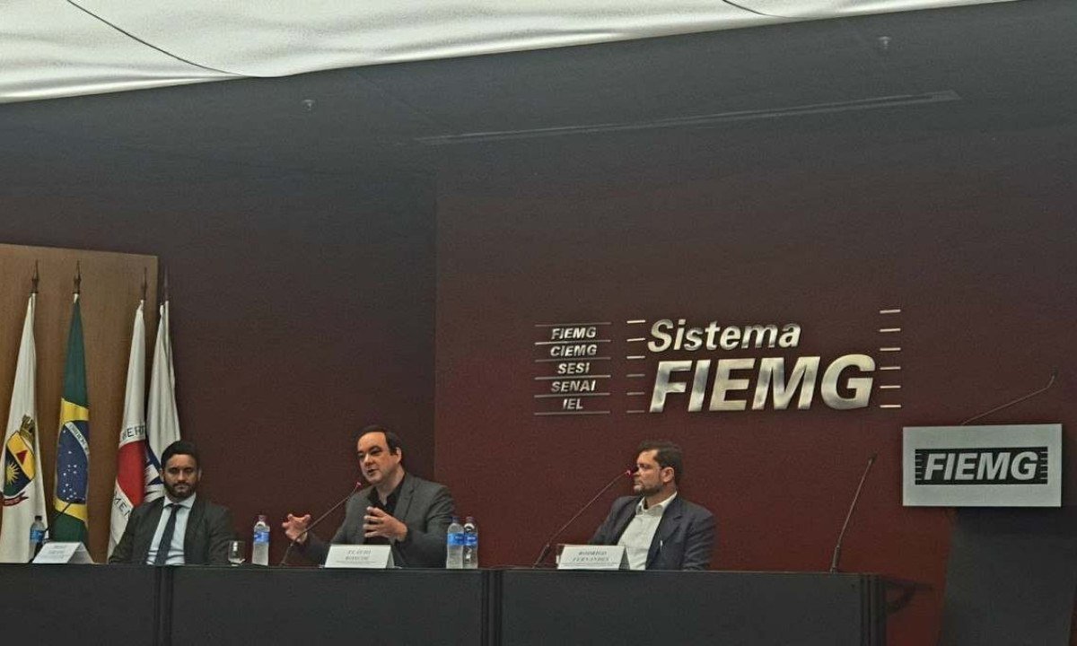 Em coletiva, Fiemg divulgou balanço anual de 2023 e projeções para o PIB -  (crédito: Estado de Minas/D.A Press)