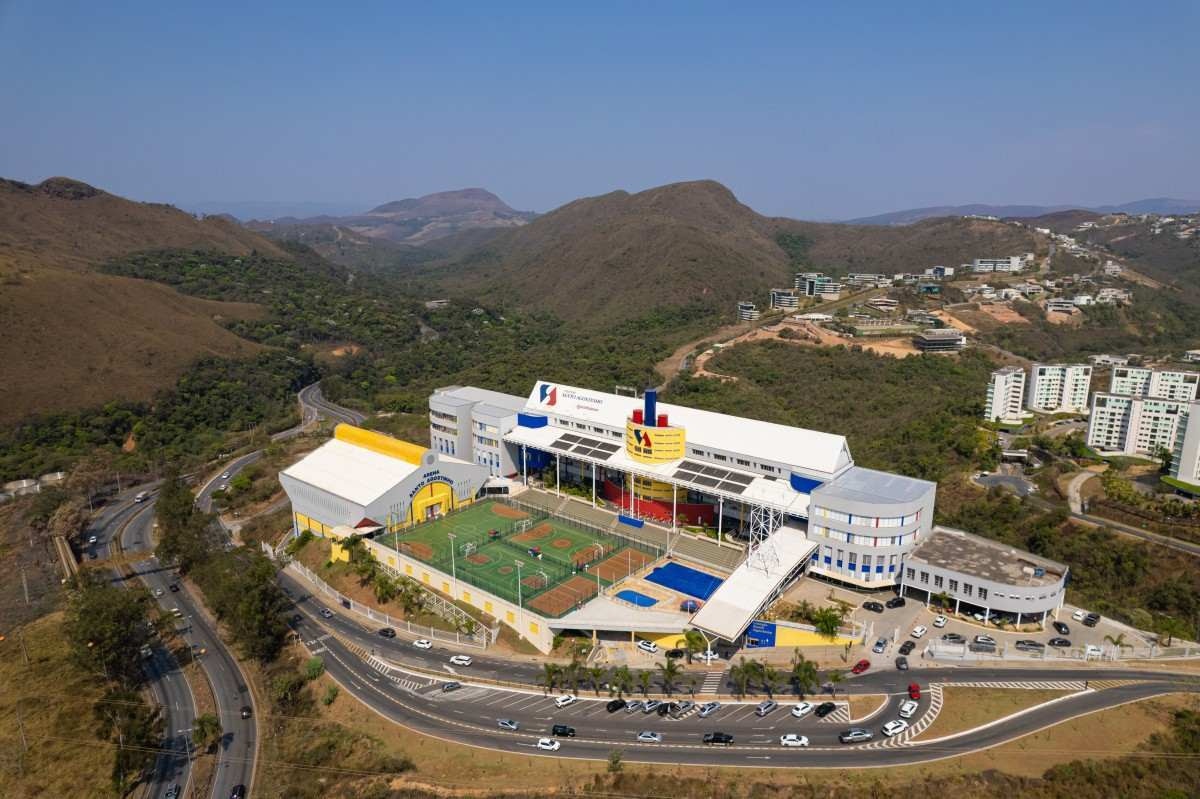 Vista de cima do Colégio Santo Agostinho unidade Nova Lima