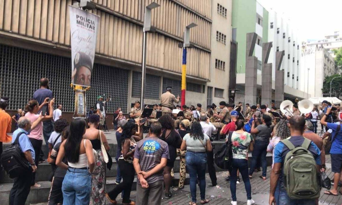 Operação 'Mercado da Rua' é lançado com apresentação da banda da Polícia Militar de Minas Gerais -  (crédito: Edésio Ferreira/EM/D.A Press)