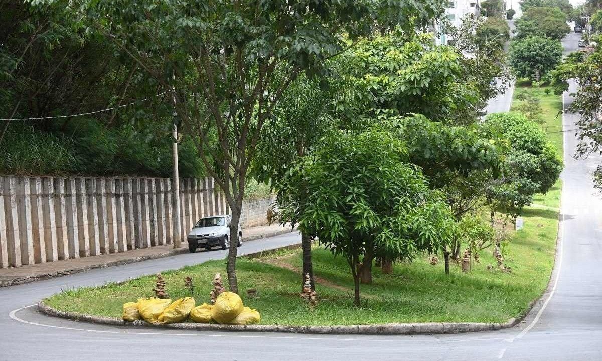 Bairro Buritis, onde seria construída uma pista de caminhada -  (crédito: Leandro Couri/EM/D.A Press)