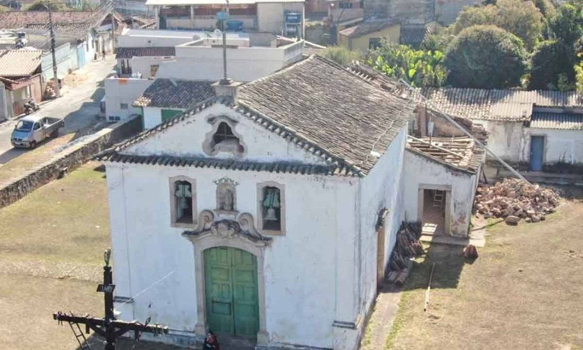 Tombada pelo Iphan em 1955, Igreja de Nossa Senhora do Rosário tem a construção de sua capela primitiva datada de antes de 1740

 -  (crédito: Paróquia do Rosário/Divulgação)