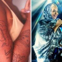 Fã de Beyoncé tatua passagem da cantora em Salvador - instagram/reprodução / TV Globo/reprodução