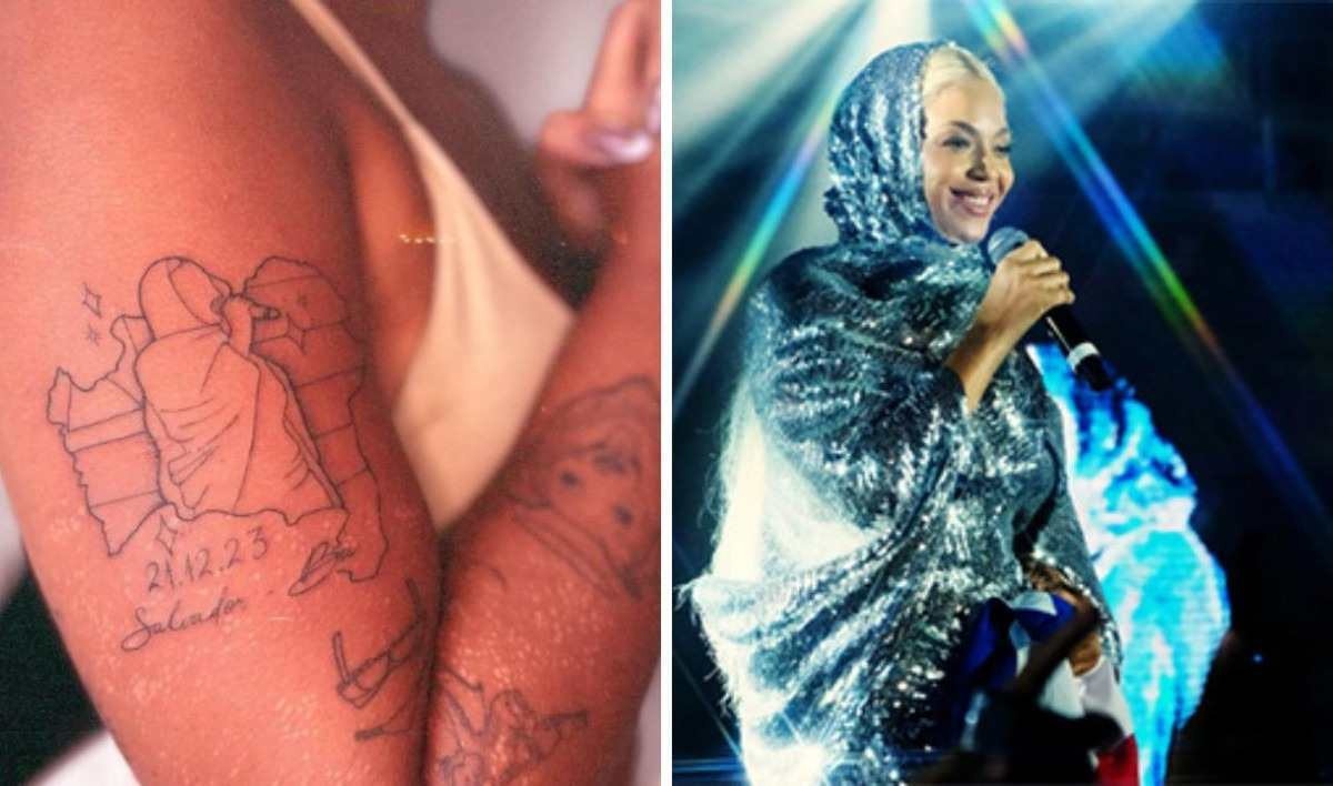 Fã de Beyoncé tatua passagem da cantora em Salvador