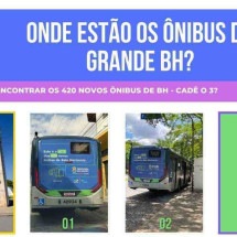 Internautas procuram pelos três últimos ônibus 'perdidos' em BH - Reprodução/Redes sociais