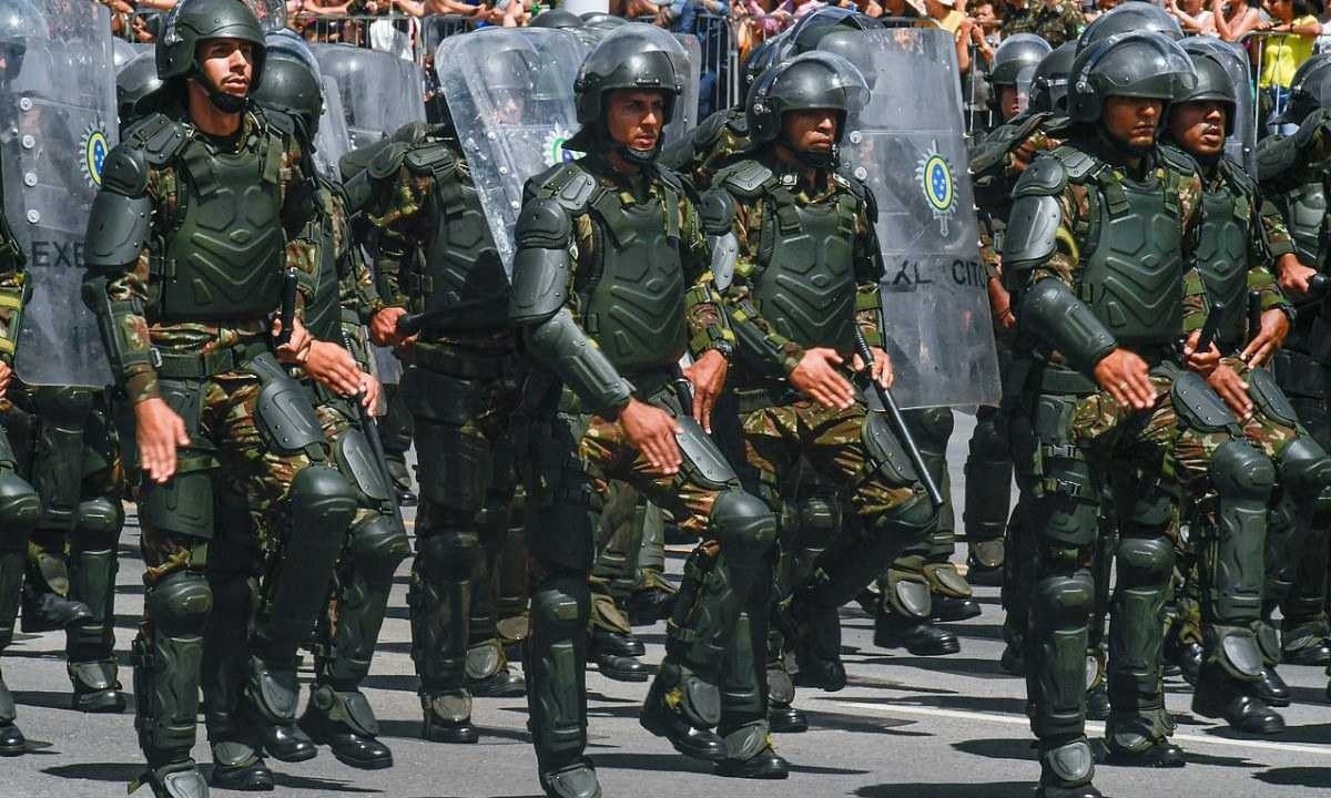 Batalhão do Exército em desfile no 7 de setembro de 2022 -  (crédito:  Igor Soares/MD)